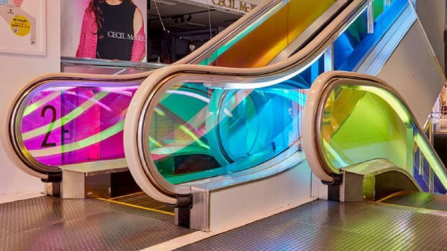 Architectural dichroic film.